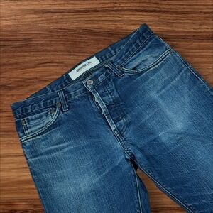 SIMON MILLER Mens Dark Wash Straight Leg Denim Jeans‎ Size 32L Made in USA